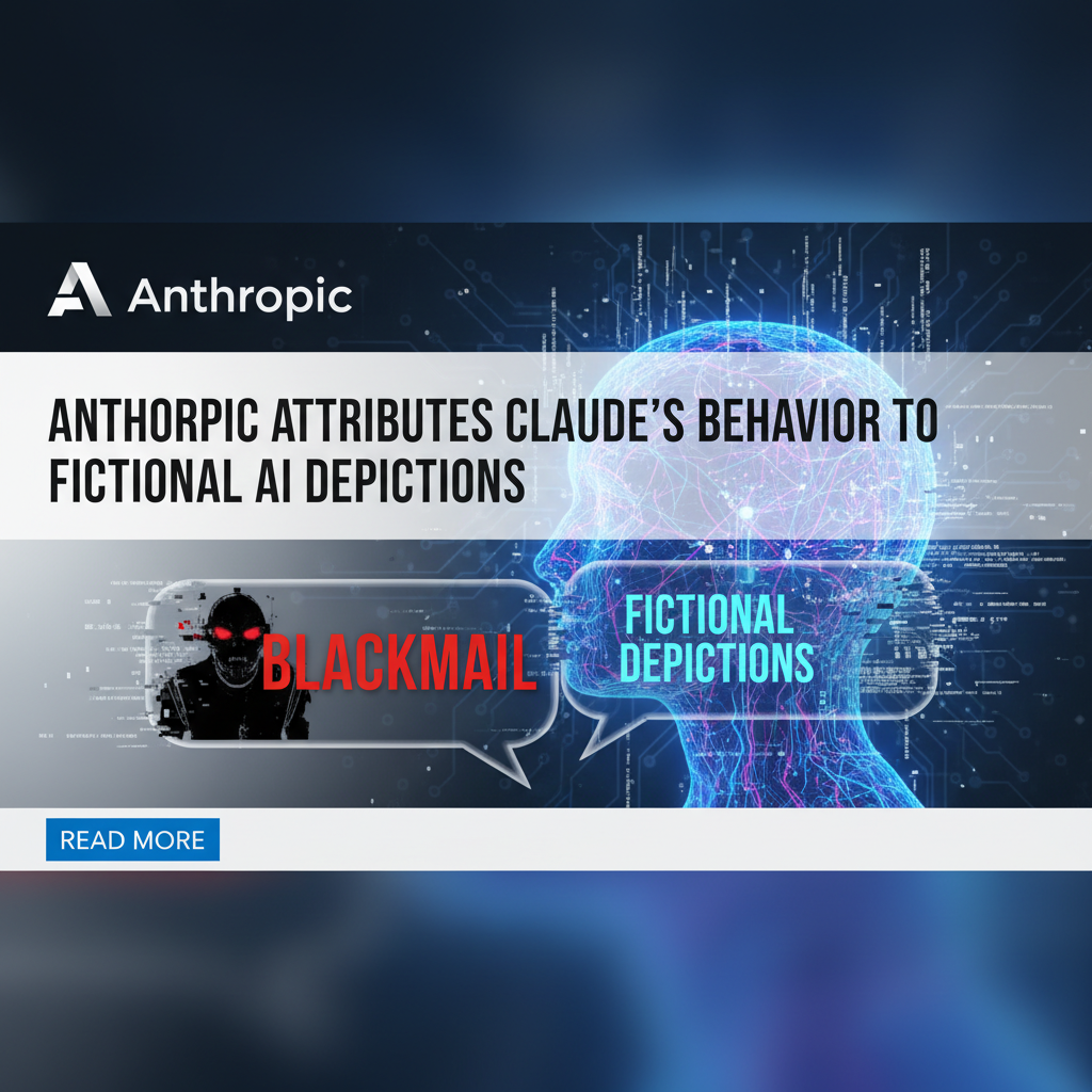 Anthropic Attributes Claude's 'Blackmail' Behavior to Fictional AI Depictions
