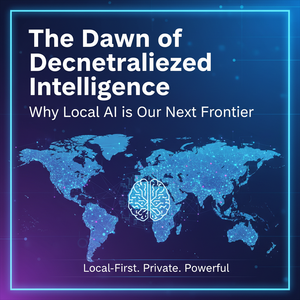 The Dawn of Decentralized Intelligence: Why Local AI is Our Next Frontier