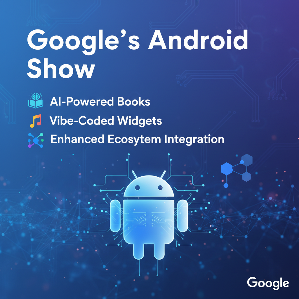 Google's Android Show Unveils AI-Powered Books, Vibe-Coded Widgets, and Enhanced Ecosystem Integration