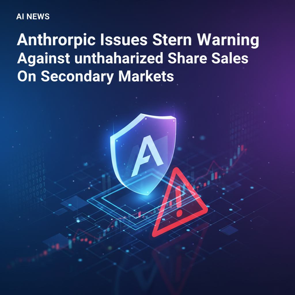 Anthropic Issues Stern Warning Against Unauthorized Share Sales on Secondary Markets
