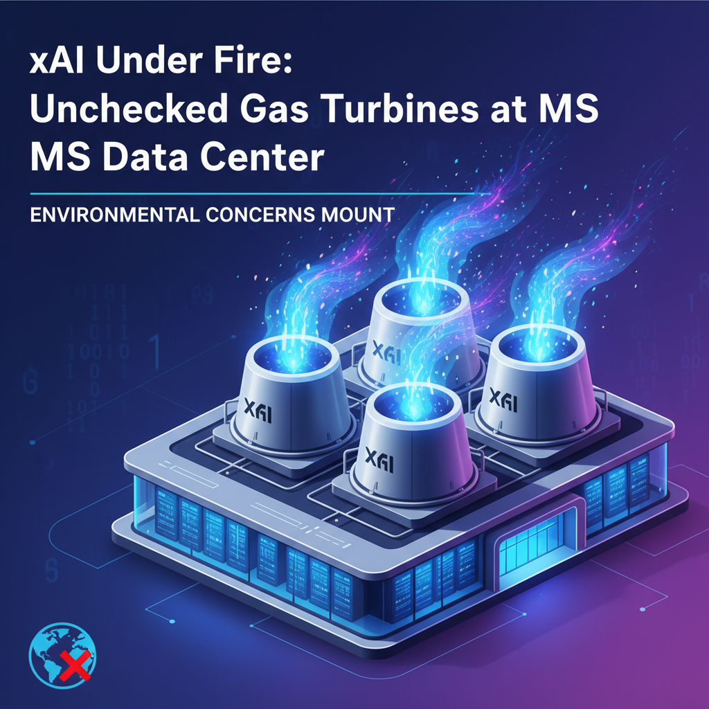 xAI Under Fire for Operating Dozens of Unchecked Gas Turbines at Mississippi Data Center