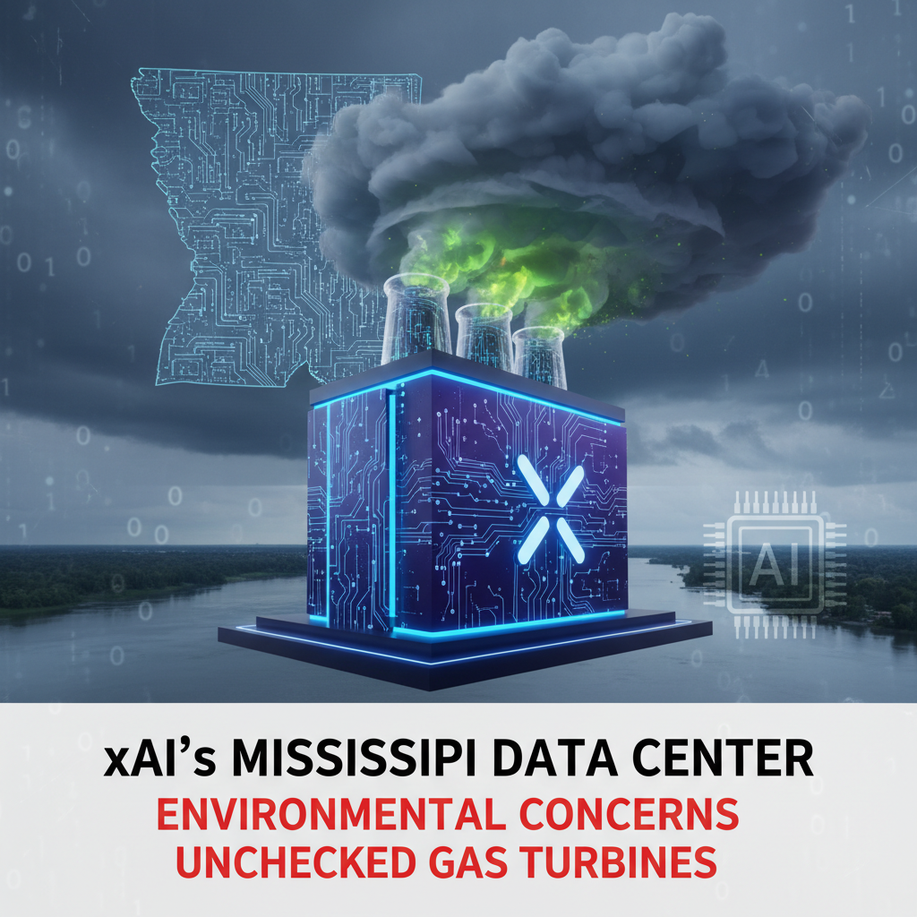 xAI's Mississippi Data Center Sparks Environmental Concerns with Unchecked Gas Turbines