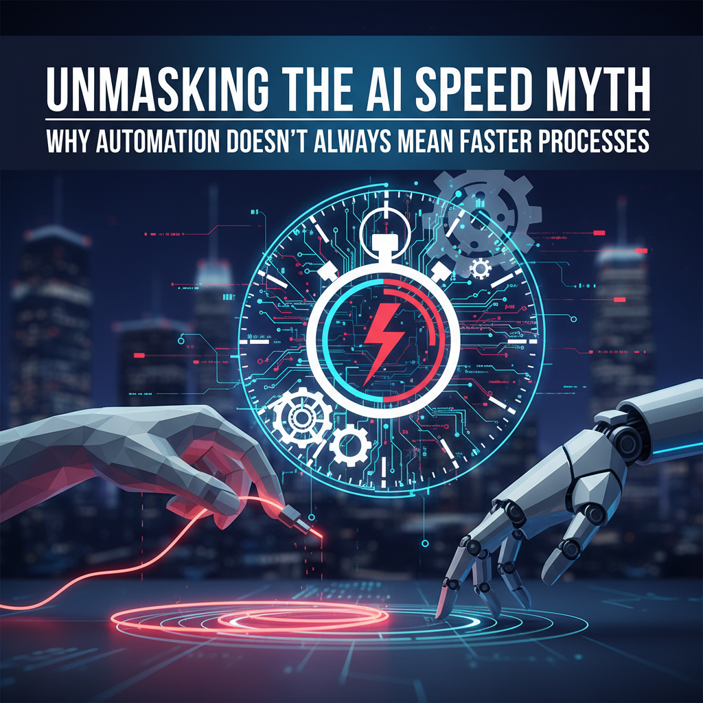 Unmasking the AI Speed Myth: Why Automation Doesn't Always Mean Faster Processes